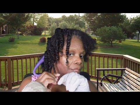 2 STRAND TWIST ASMR TWISTING HAIR ROUTINE