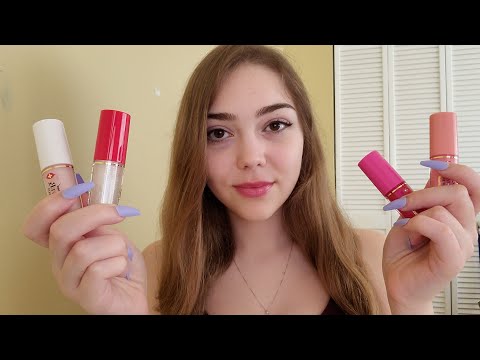 ASMR | Lip Gloss Try On Haul :)