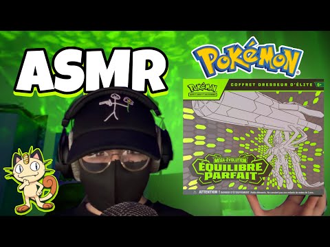 ASMR Français • OUVERTURE ETB POKEMON EQUILIBRE PARFAIT ! (chuchotement relaxant)