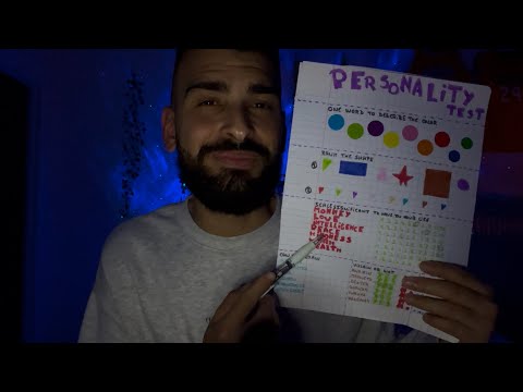 ASMR TEST DE PERSONNALITÉ