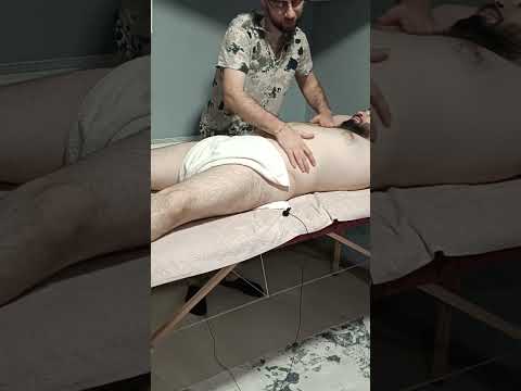 The most relaxing massages for the chest, arms, and abdomen. #satisfying #relaxing #asmr #shorts
