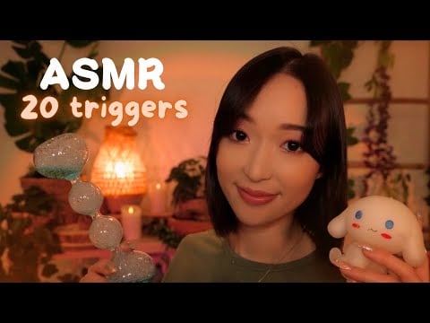 Séance ASMR 🌻 Je te tiens compagnie avec 20 triggers pour t'aider à t'endormir ce soir ☁️
