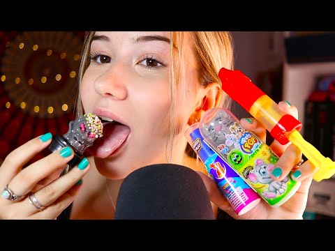 ASMR PROBANDO DULCES ESPAÑOLES RAROS