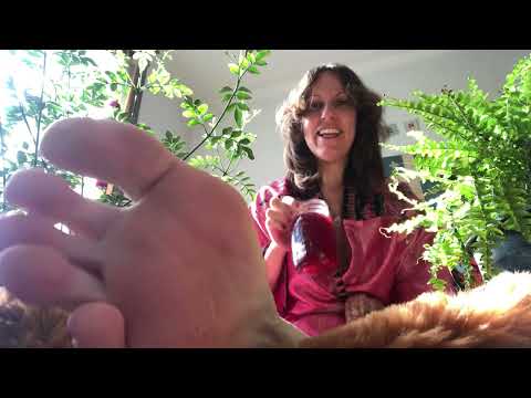 ASMR between FEET and ferns