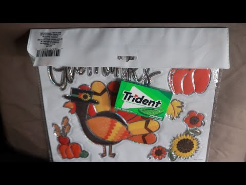 Thanksgiving Holiday Planner Stickers ASMR Trident Chewing Gum