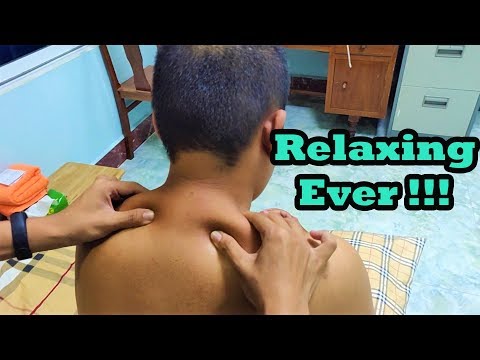 ASMR Soothing Back and Shoulder Massage with Tool