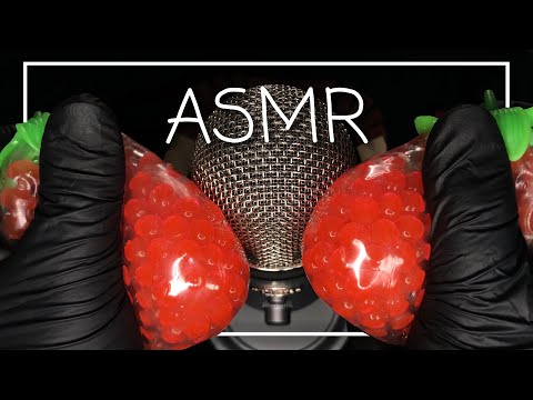 ASMR Assorted Triggers: Crinkle, Squishy, Wood & Scratching! 🍓🥱 (No Talking)