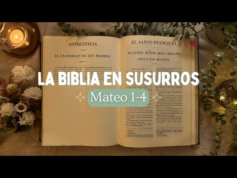 ASMR para Dormir y Recuperar la Paz | Evangelio de Mateo 1–4 ✨