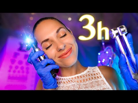 ASMR Eyes Closed Ear cleaning, Personal Attention, Otoscope Exam for Sleep