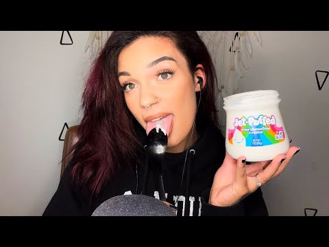 ASMR- Eating Marshmallow Fluff