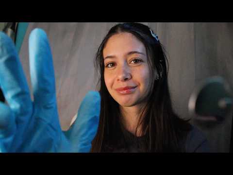 ASMR Observing & Analyzing your Face (latex gloves, face touching, personal attention)
