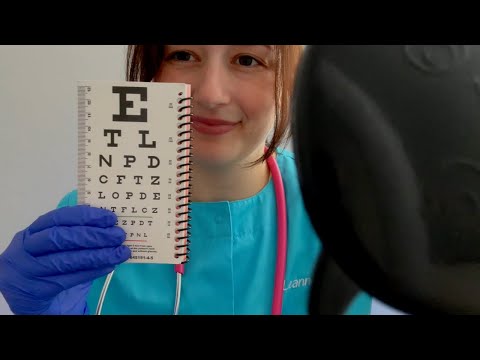 ASMR| Comprehensive HEENT Exam Medical Roleplay ( Head, Ears, Eyes, Nose, Throat)