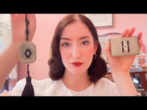 ASMR ~ Vintage compacts with hidden secrets whispers for sleep and relaxation 🎀