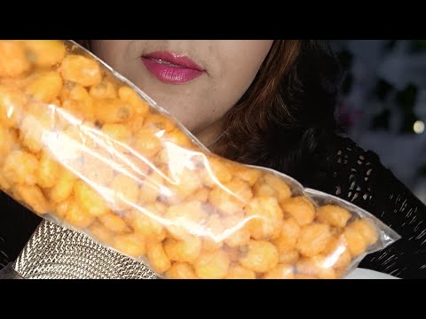ASMR Comiendo Maíz tostado con salsa valentina, limón y sal