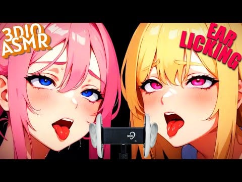 [ASMR] Double Ear Licking 💗 Intense Tingles to Help You Sleep