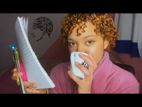 ASMR: psicóloga te colocando para dormir e fazendo perguntas pessoais *roleplay*