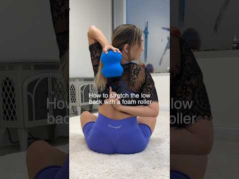 INTENSE LOW BACK STRETCH with your Foam ROLLER #howto #stretch