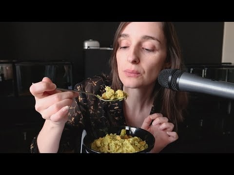 Home Made Curry ~ASMR Whispered Eating Lunch/Dinner With a Friend ~ Cozy Hangout Eating Sounds