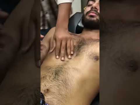 POV: Stress Disappears Instantly ✨ #bellymassage #chestmassage #barber #relaxing #shortvideo #asmr
