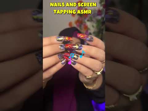 nails and screen tapping ASMR