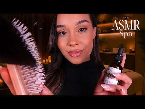 Serenity Spa ASMR ✨Fully Relaxing Facial & Scalp Massage for Stress Relief & Deep Sleep