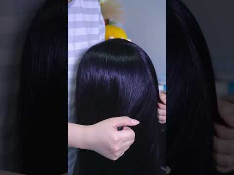 scalp check and hair brushing asmr to sleep and attention