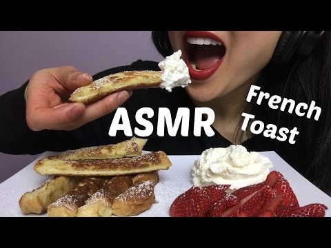 ASMR STRAWBERRY and WHIPPED CREAM (EATING SOUND) | SAS-ASMR