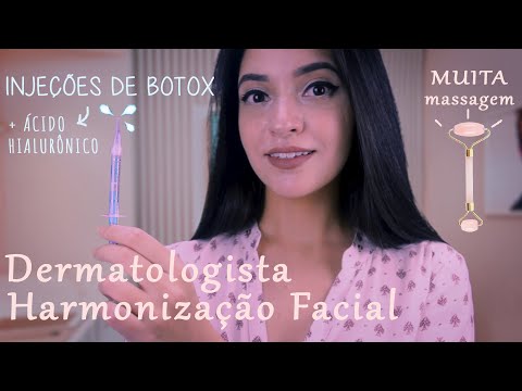 ASMR Harmonização Facial 💉 Massagem no Rosto, Dermatologista, Clínica de Estética & SPA l ASMR BR