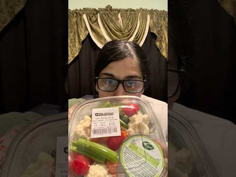 asmr crunchy eating sounds veggie platter