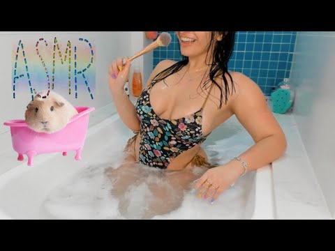 ASMR Hora do Banho de Espuma,  Sons de água , ASMR in the BATHROOM - Pincel na Tela
