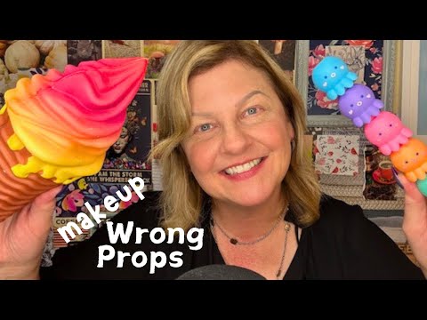 ASMR | Doing Your Makeup with Wrong Props! | Personal Attention, Invisible Triggers, Brushing You ✨