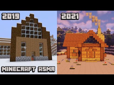 Minecraft ASMR ❄️ Rebuilding my old Winter Cabin 🏠 Two years later!