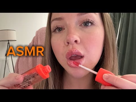 50 Layers of lipgloss | INTENSE mouth sounds | Upclose kisses ASMR