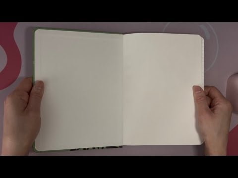 ASMR Flipping Through A Tree Patterned Notebook (No Talking)