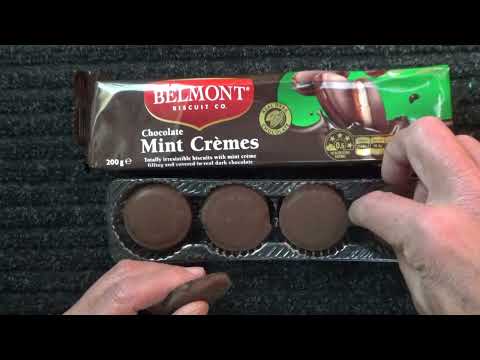 ASMR - Whispering & Eating Choc Mint Cremes - Australian Accent - Quiet Whispering & Crinkles