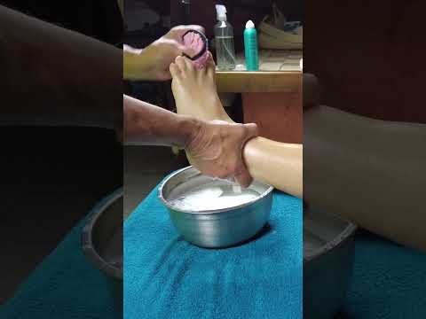 ASMR: Great Massage Leg and Foot Reflexology Scrub to Fight Stress by Male Therapist!  #asmr #short