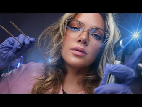 ASMR Unclogging Your Ears, Ear Tapping, Otoscope Inspection, Ear Cleaning, Ear to Ear Whispers