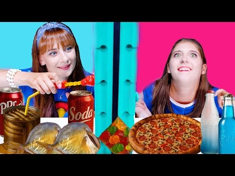 ASMR Best Compilation Twin Telepathy Challenge: Guess the Mystery Drinks & Sweets! 🍭✨