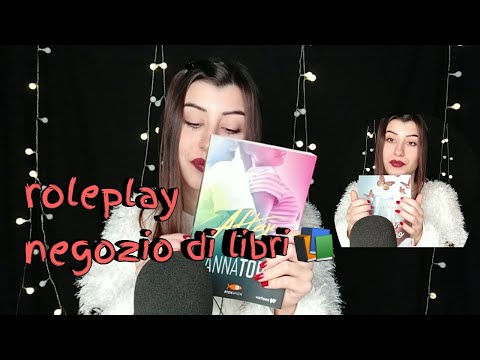 🇮🇹ASMR ITA• ROLEPLAY NEGOZIO DI LIBRI 📚 , *whisperingintenso* #asmrita #libri