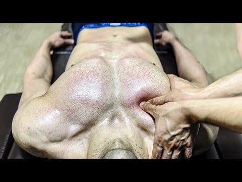 ASMR Close Up Massage ? Feel Deep Detailed Massage for Fitness Man / Back & Face & Chest Massage
