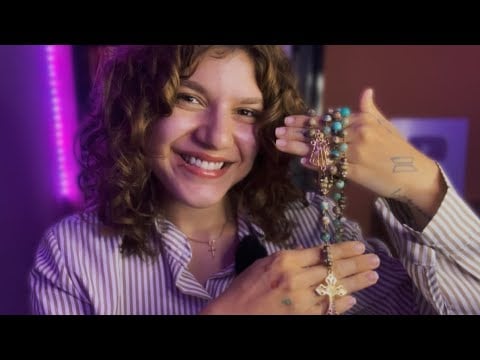 ASMR REZANDO O TERÇO PARA DORMIR NO COLO DE DEUS🙏🏼 💤