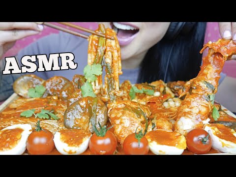 ASMR KING CRAB MUSHROOM FEAST (SOFT CRUNCHY EATING SOUNDS) NO TALKING | SAS-ASMR