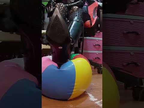 Leather BOOTS deflating Beach balls