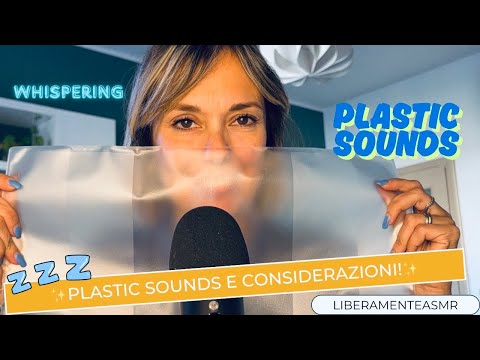 Asmr ita Whispering Triggers ✨Plastic sounds e considerazioni!✨