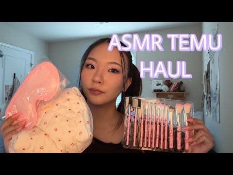 ASMR- TEMU haul/unboxing relaxing products