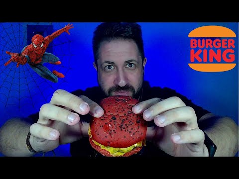 PROBANDO LA NUEVA HAMBURGUESA DE SPIDERMAN DEL BURGER KING