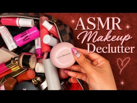 ASMR| Makeup Declutter Diaries - Blush Collection (lid sounds, rummaging, tapping,) Show & Tell
