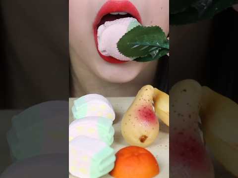 asmr EDIBLE ROSE 🌹 MARSHMALLOW soft eating sounds 리얼사운드 먹방