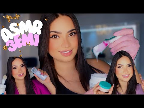 ASMR 3 EM 1:MAQUIAGEM,DEPILAÇÃO,E DERMATOLOGISTA!