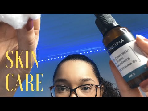 ASMR FAZENDO SKIN CARE EM VOCÊ + CHUVA